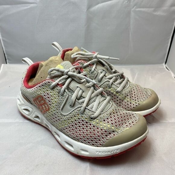 Columbia Drainmaker lll Athletic Running Shoe Womens Size 7 white Pink - Picture 1 of 9